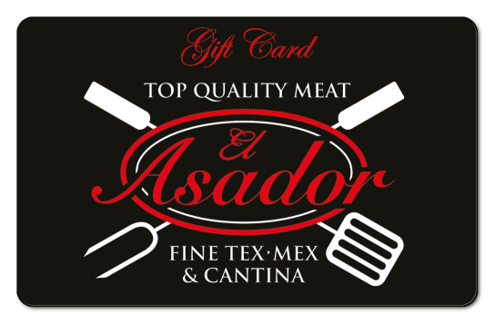 el asador fork and knife logo on a black background